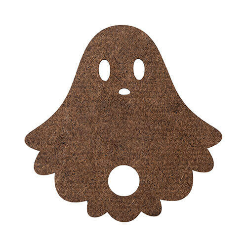 Targhetta con nome in fibra di legno per tazza 780 / 900 / 1050 / 1260 ml per sublimazione - fantasma