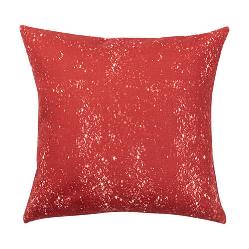 Federa in lino 40 x 40 cm Bleached Starry Red per sublimazione