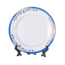Piatto 20,5 cm con motivo ornamentale blu per la sublimazione