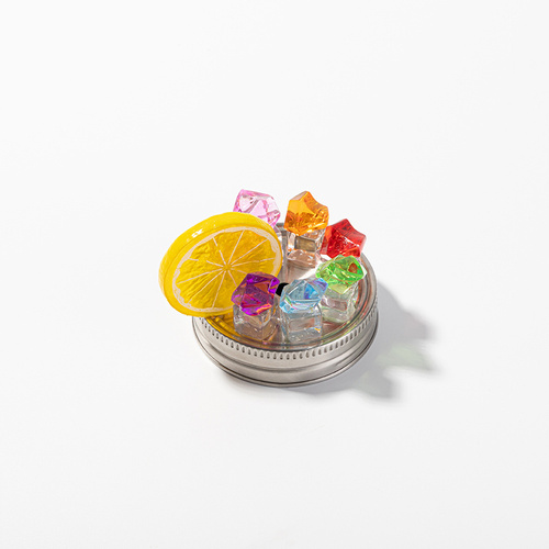 Coperchio con ghiaccio artificiale colorato e limone per le tazze BW74/75