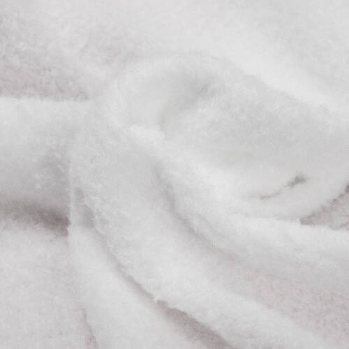 Borsa cosmetica in peluche per sublimazione - bianca