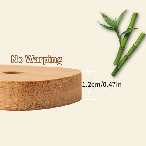 Tagliere in bambù per sublimazione - Ø 30 cm