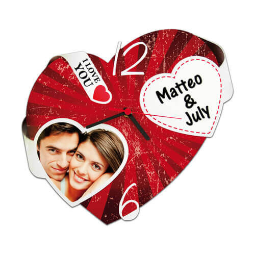 Orologio da parete in MDF - Lovely - Trasferimento termico a sublimazione