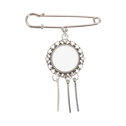 Spilla rotonda - spilla da balia con tre strisce per la sublimazione