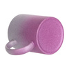Tazza 330 ml con glitter per sublimazione - sfumatura rosa-argento, con una scatola di cartone