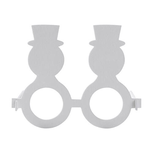 Bicchieri in feltro per sublimazione - pupazzo di neve