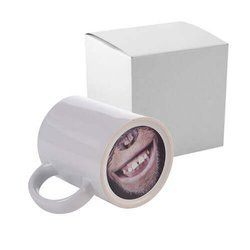 Tazza 330 ml con la stampa fondo - la scimmia + la scatola Sublimazione Termostampa