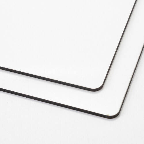 Pannello in fibra per sublimazione 20 x 20 x 0,6 cm - 2 pz. - dorso marrone chiaro