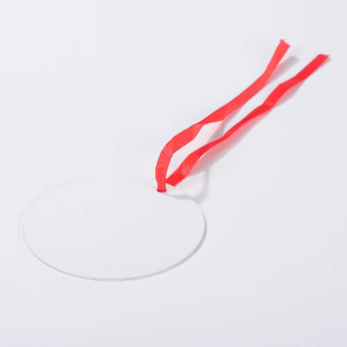 Pendente a sublimazione in alluminio - cerchio