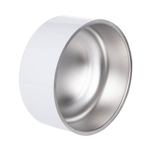 Ciotola per cani in acciaio inossidabile 1900 ml per sublimazione - bianca