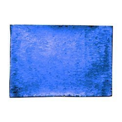 Patch paillettes bicolore da sublimare - rettangolo blu