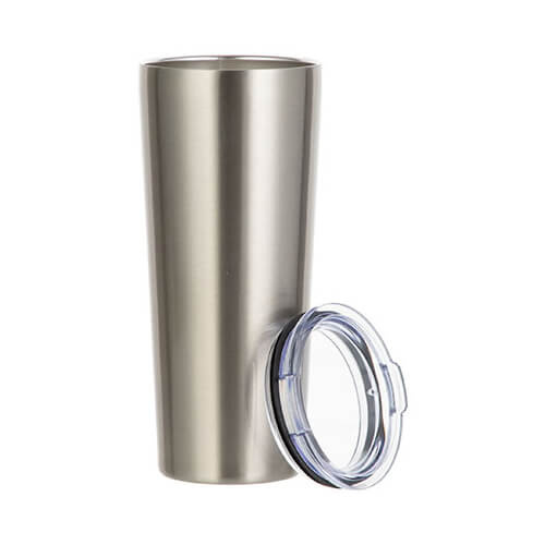 Bicchiere termico in acciaio inox da 650 ml per sublimazione - argento
