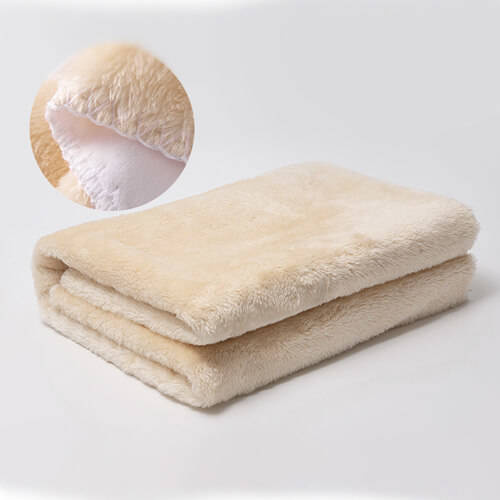 Coperta in microfibra e pile artico per sublimazione - kaki