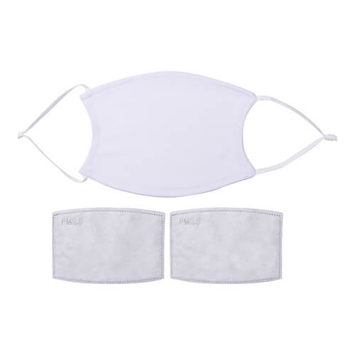 Maschera grande per viso per sublimazione con filtro