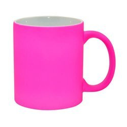 Tazza Fluo rosa, opaco Sublimazione Termostampa