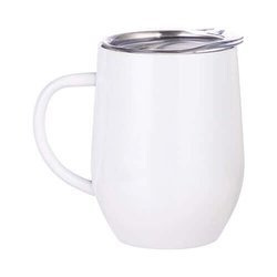 Tazza con manico per vin brulè da 360 ml per sublimazione - bianca