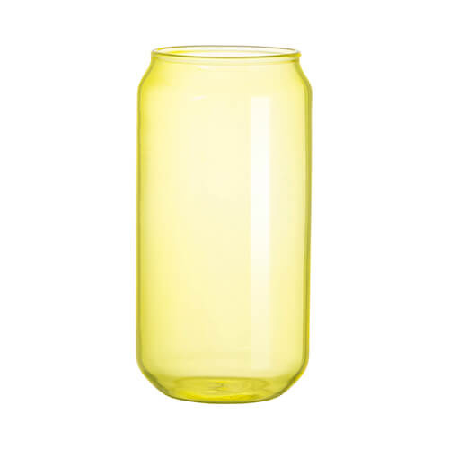 Vetro da 550 ml per sublimazione - giallo