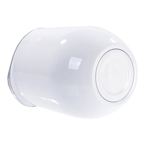 Tazza per vin brulè 260 ml per sublimazione - bianco con foro per bere chiuso