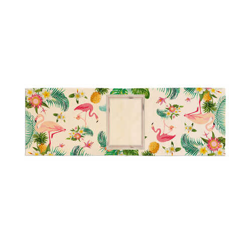 Runner da tavolo 40 x 120 cm in tela sublimazione - Flamingo