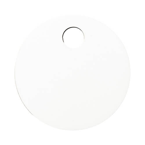 Targhetta con nome in fibra di legno per tazza 480 / 600 / 540 / 750 ml per sublimazione - cerchio