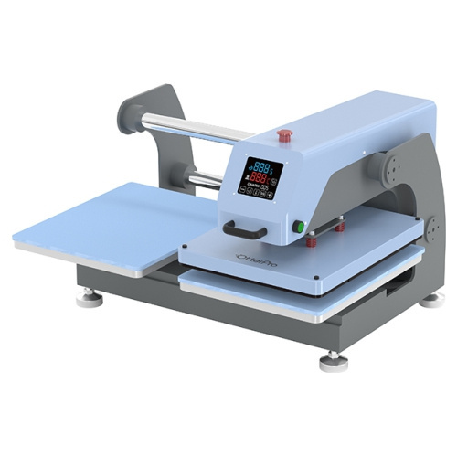 OtterPro pressa piana pneumatica a due stazioni - blu