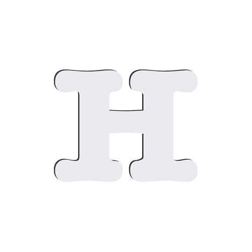 Lettera decorativa da MDF per sublimazione 10 cm H