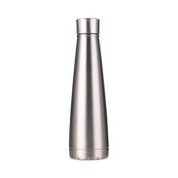Borraccia piramide per bevande 420 ml - argento - Stampa sublimatica a trasferimento termico
