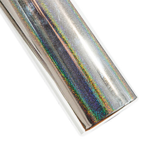 Tazza da 600 ml con cannuccia per sublimazione - argento metallizzato con glitter