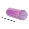 Tazza da 600 ml con cannuccia per sublimazione - Viola iridescente