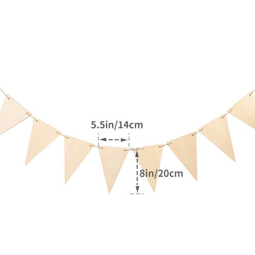 Decorazione murale in compensato per sublimazione - 8 triangoli