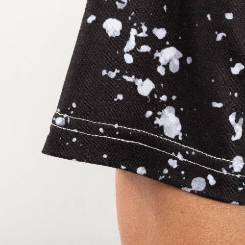 T-shirt Cotton-Like Bleached Starry Black per sublimazione