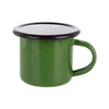 Tazza smaltato 100 ml con bordo nero Sublimazione Termostampa - verde