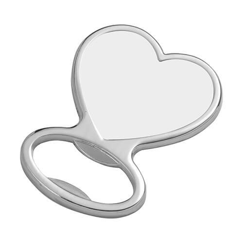 Magnete in metallo - apribottiglie a sublimazione - cuore