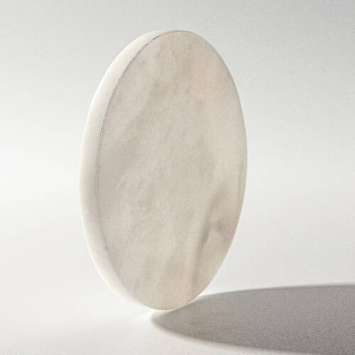 Sottobicchiere da tazza Ø 10 cm in marmo bianco e sughero per sublimazione - cerchio