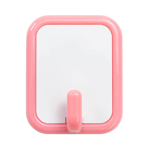 Grande appendiabiti in plastica per sublimazione - rettangolo rosa