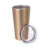 Bicchiere termico in acciaio inox da 480 ml per sublimazione - glitter oro