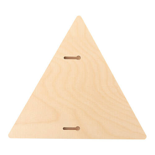 Cornice fotografica triangolare in compensato per sublimazione - 22,8 x 25,4 cm