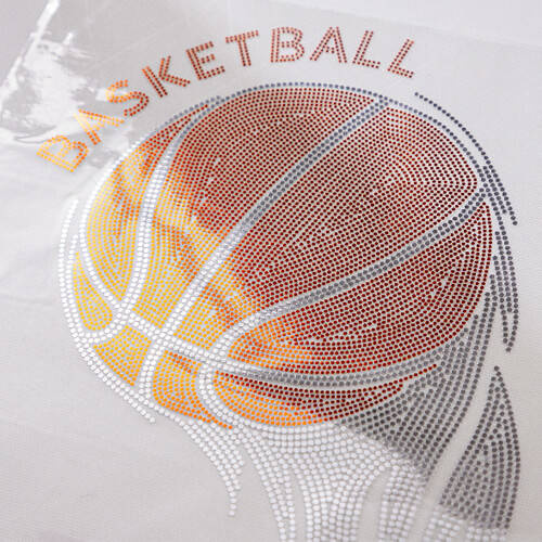 Foglio con zirconi per trasferimento termico - pallacanestro