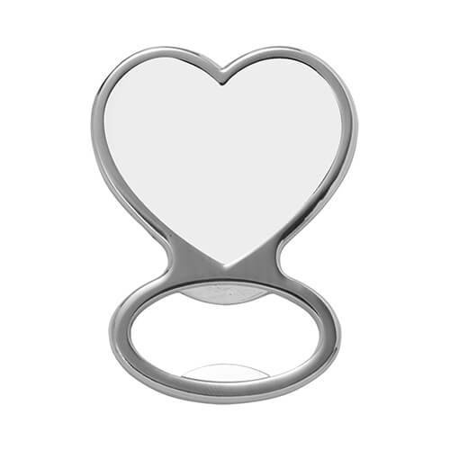 Magnete in metallo - apribottiglie a sublimazione - cuore