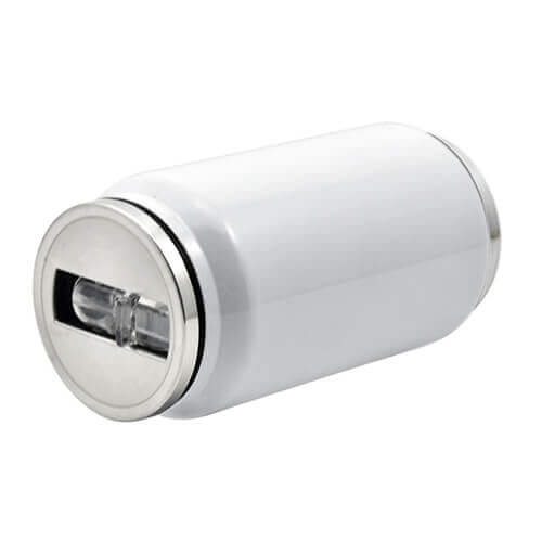 Borraccia - lattina da 300 ml con cannuccia bianca - Stampa sublimatica a trasferimento termico