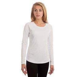 Maglietta Solar per la donna a maniche lunghe per Sublimazione – bianco 