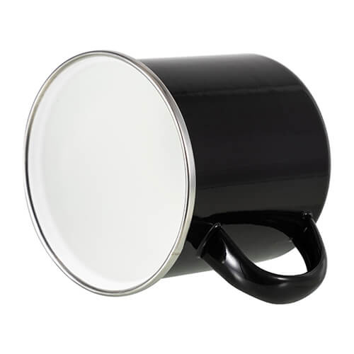 Tazza in metallo 360 ml per sublimazione - nero