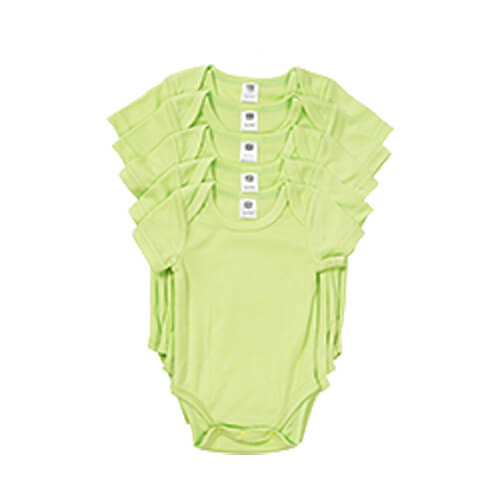 Body verde per bambini con maniche corte per la sublimazione