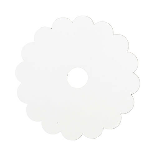 Targhetta portanome in fibra di legno per tazza da 1200 ml per sublimazione - ruota dentata