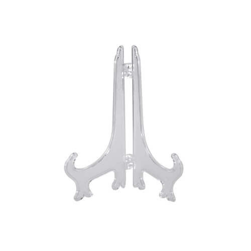 Cavalletto portapiatti Ø 18 cm trasparente
