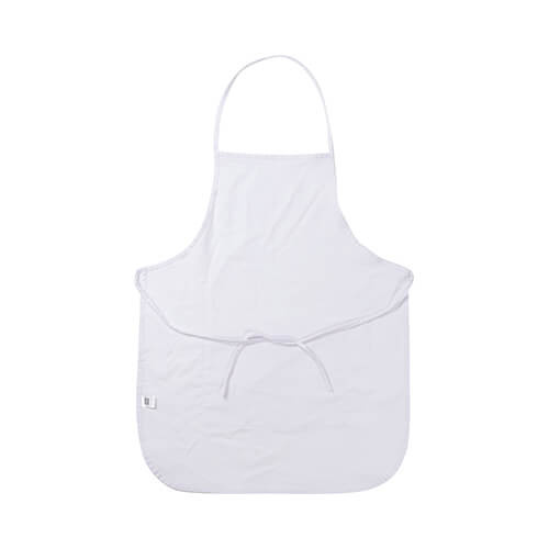 Grembiule bianco adulto con tasca per sublimazione