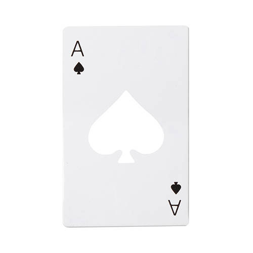 Apribottiglie 5,5 x 8,5 cm per sublimazione - poker bianco