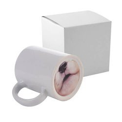 Tazza 330 ml con la stampa fondo - il naso del cane + la scatola Sublimazione Termostampa
