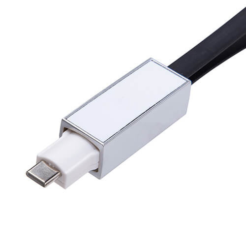 Portachiavi - Cavo dati USB C per sublimazione - nero