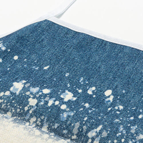 Grembiule in lino Bleached Starry Denim per sublimazione
